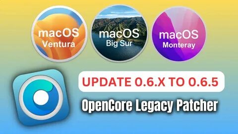 Opencore legacy patcher