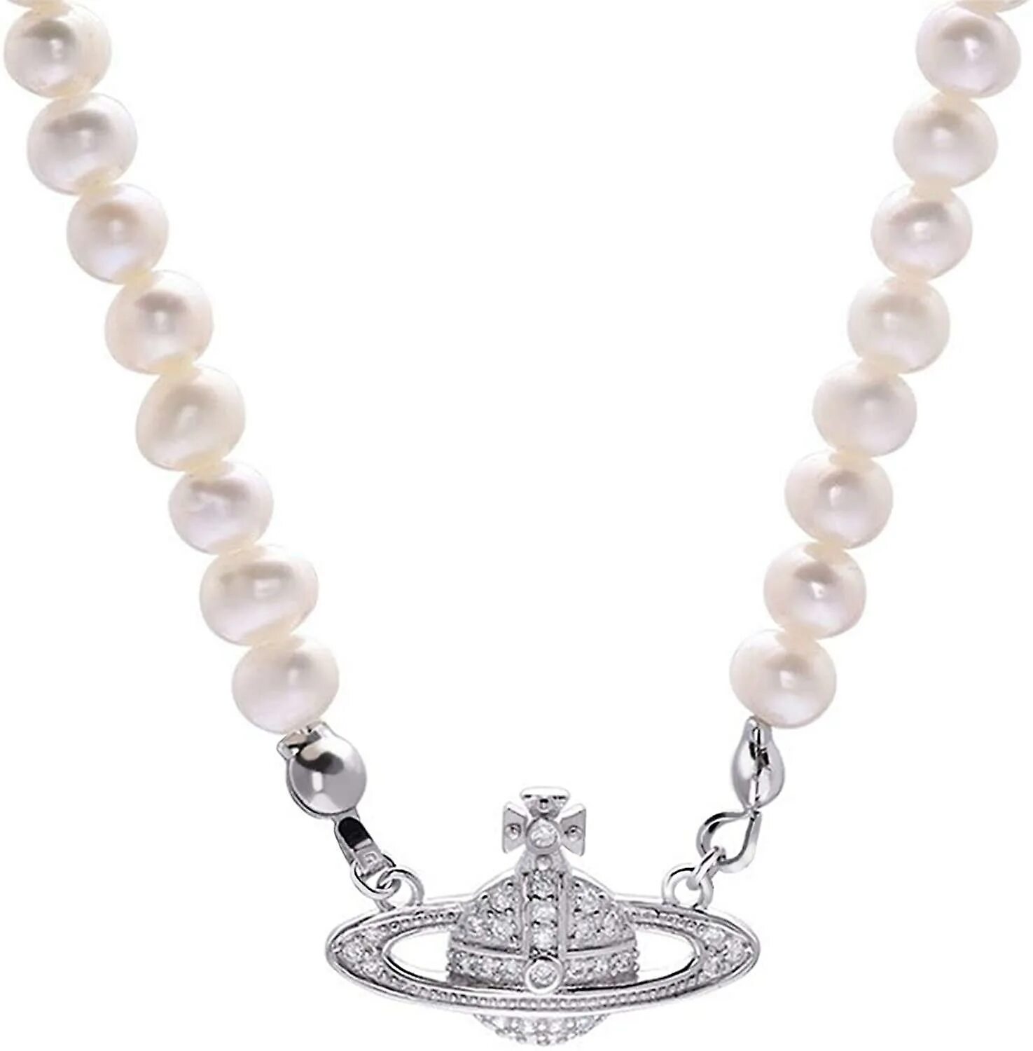 Vivienne Westwood Necklace Pearl Saturn