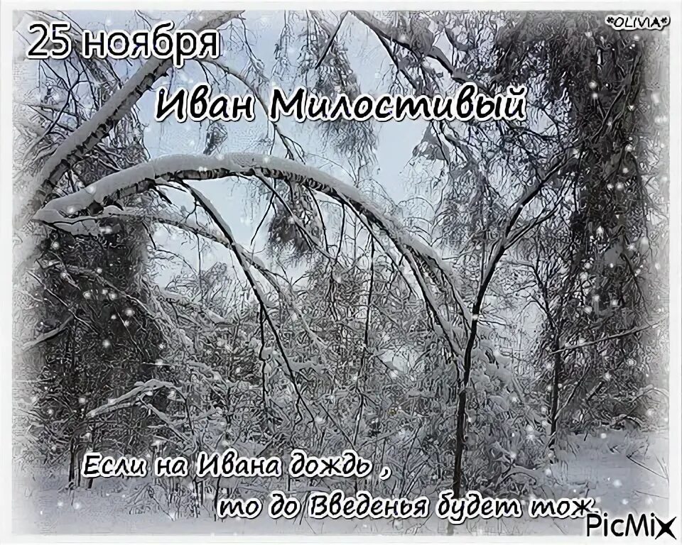 День пресыщения 25 ноября. Иван милостивый 25 ноября. иван милостивый народный календарь. 25 ноября иван снежный. иван милостивый дата по старому стилю: 12 ноября..