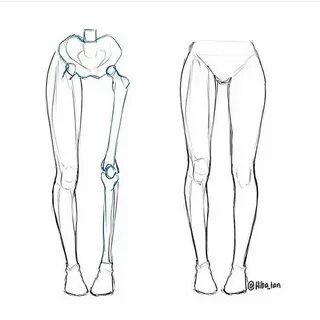Как нарисовать ноги девушки