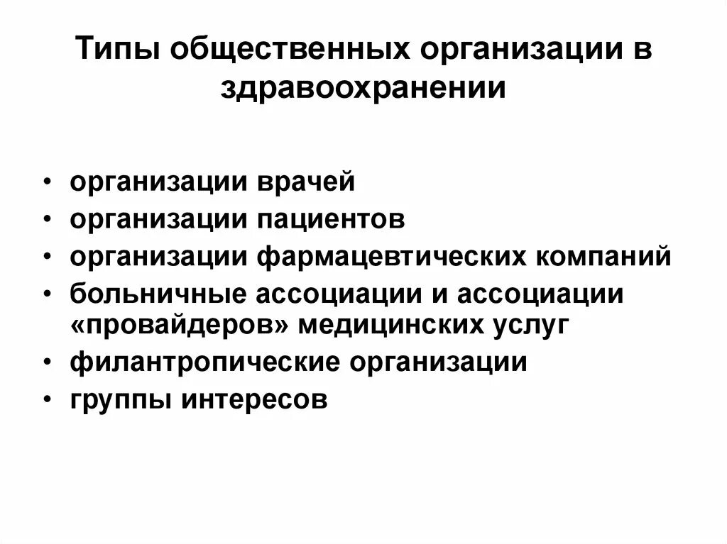 Общественные организации здравоохранения. Особенности менеджмента в здравоохранении. Общественные организации в сфере здравоохранения. Группы интересов в здравоохранении. Группы учреждений здравоохранения