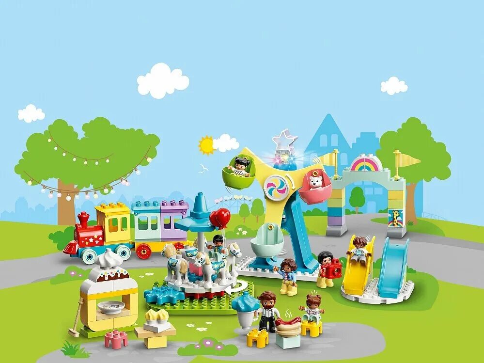 Duplo парк развлечений. Lego duplo парк аттракционов. Лего дупло парк аттракционов 10956. Лего дупло парк развлечений 10956. Конструктор lego duplo 10956 парк развлечений.