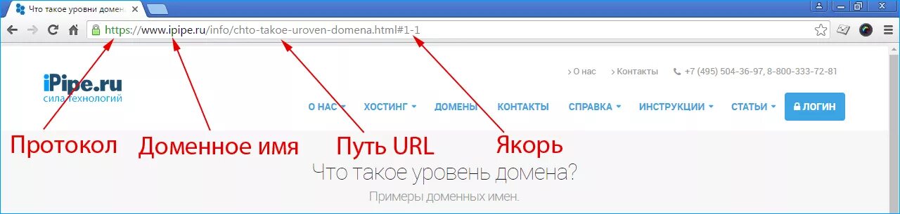 Url presentation