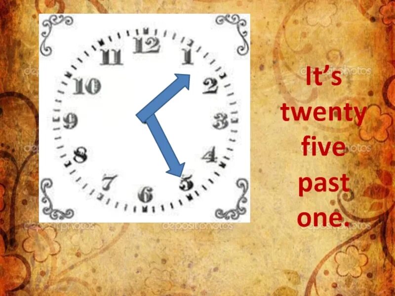 It s twenty to one. Twenty past Five. Twenty Five past Five. Twenty past one. It's twenty past Five.