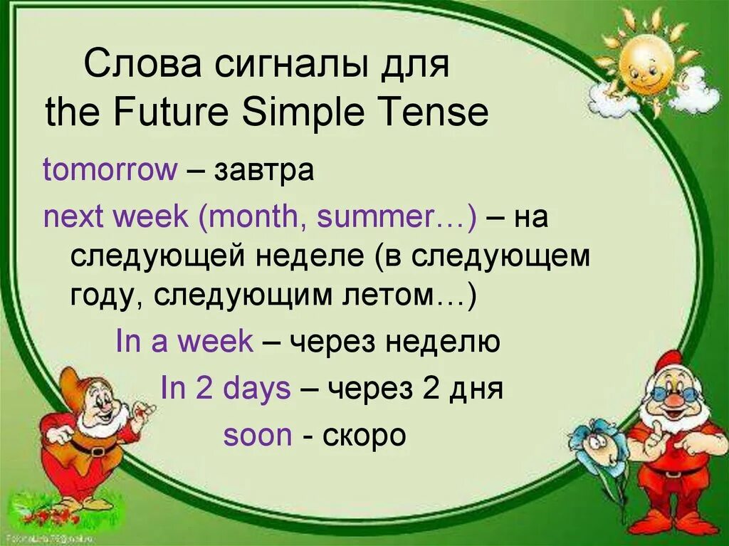 Future simple 4 класс. Future simple слова. Указатели простого будущего времени. Future simple упражнения 4 класс. Сигнальные слова фьючерсимпл.