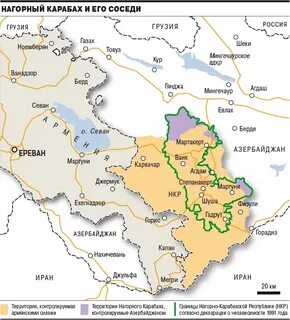 Карта азербайджана с нагорным карабахом