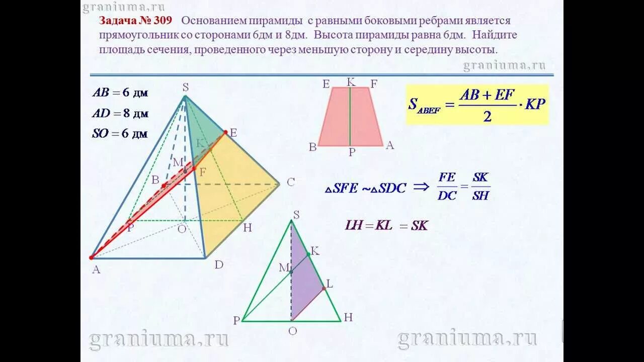 Площадь сечения пирамиды плоскостью формула. Формула нахождения площади сечения пирамиды. Площадь осевого сечения пирамиды формула. Площадь сечения пирамиды формула.