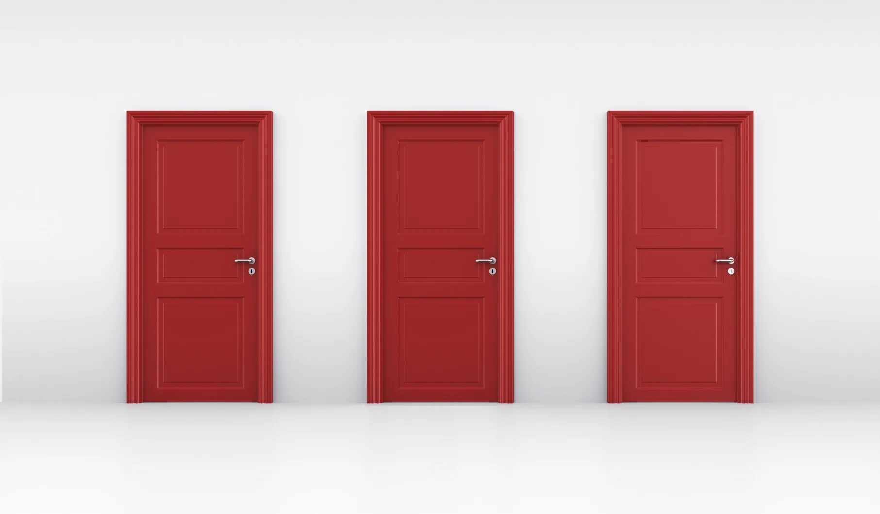 Дверь 3.4.1 PD. 3 Двери. Красная дверь. Три двери выбор.