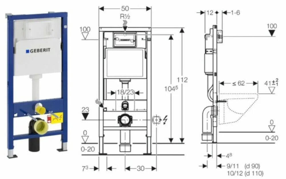 124 21 1. 458. 1 up100 глянцевый хром. инсталляция для унитаза geberit duofix basic up100 111. 458.