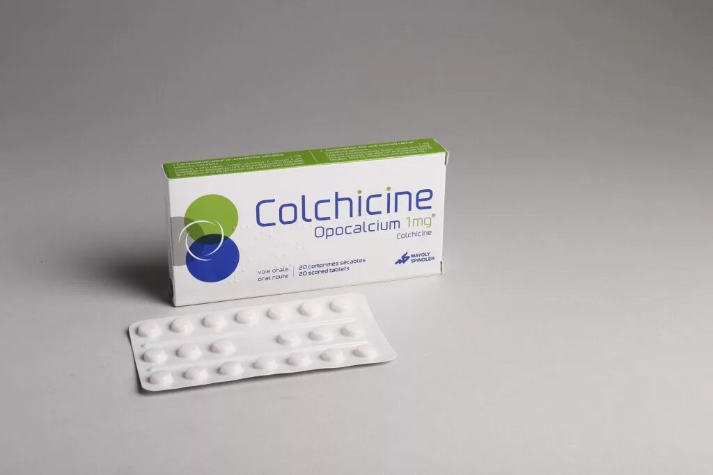 Колхицин опокальциум 1мг. Колхицин 1 мг. Колхицин таблетки 1мг Франция. Препарат от подагры колхицин.