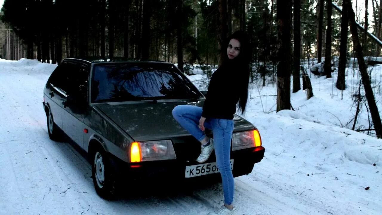 Красивая телка и балтика девятка