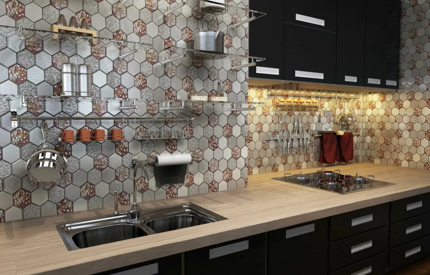 Отделка кухни плиткой. Коллекция мозаики elegans Mosaic микс. Фартук для кухни из плитки. Плитка для кухни на фартук. Керамическая мозаика для кухни.