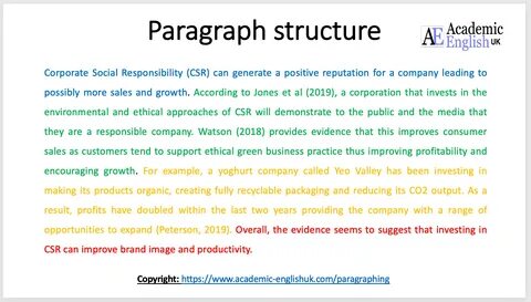 Paragraph example
