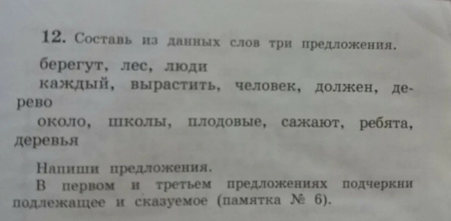 Кроме фруктовых деревьев составить предложение. Составь из данных слов 3 предложения. Составьте предложение из данных слов. Составь предложения из данных слов. Составьте предложения с деревом.