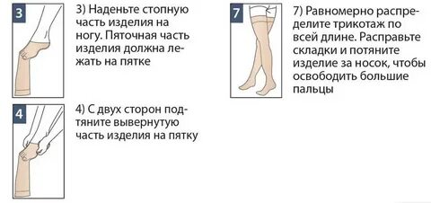 Как долго можно не снимать компрессионные чулки