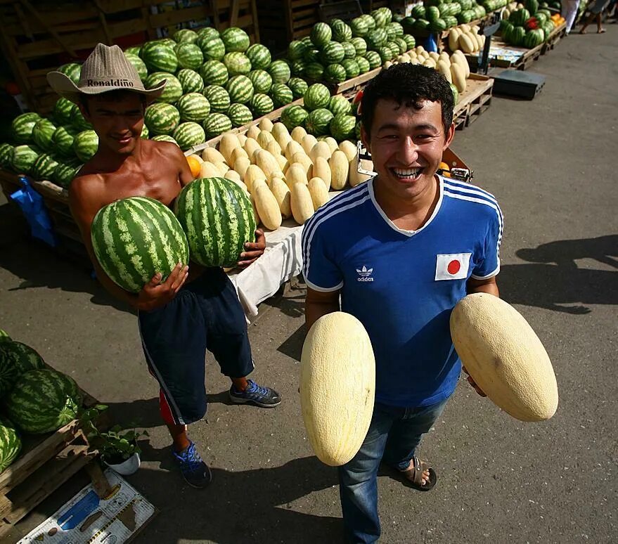 Арбуз дыня веселые. Получил дыню. Дегустация дыни. Арбузы на рынке. Получил дыню.