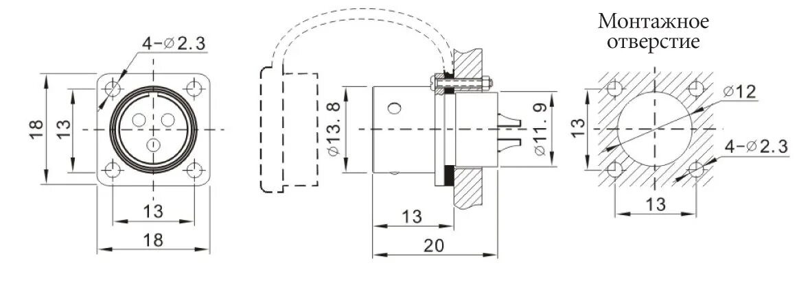 Диаметр монтажного отверстия. Разъем n розетка фланец 4 отверстия чертеж. Вилка на панель с квадратным фланцем sf1213/p3 (3 контакта). Разъем SMB розетка, на блок, винт, фланец 2 отверстия. Диаметр монтажный отверстий дл.