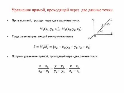 Координаты точки на прямой формула