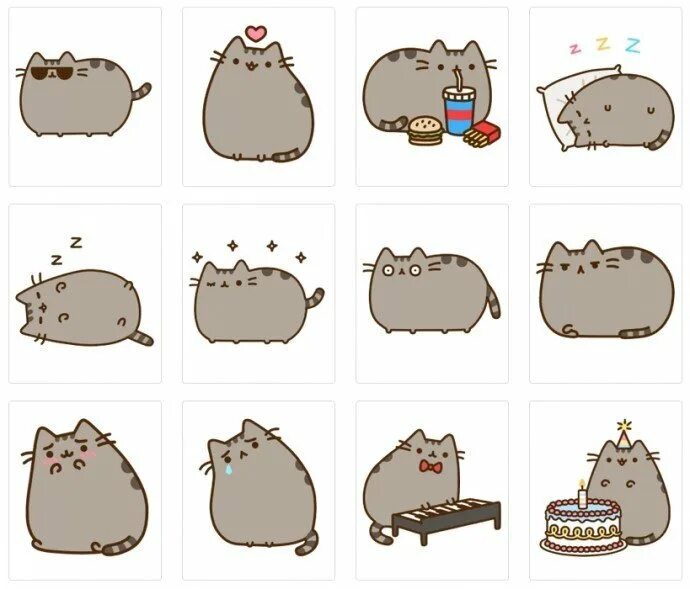 Pusheen Coloring Pages. The following is our collection of Easy Pusheen Coloring