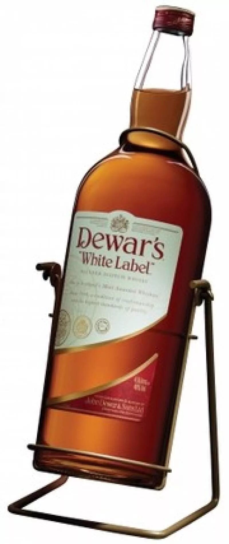 Dewar's White Label Дюарс Уайт лейбл, 4.5 л. Виски Dewars White Label. Дюарс виски 5л качели. Виски Dewar's с белой этикеткой. Бутылка виски на подставке