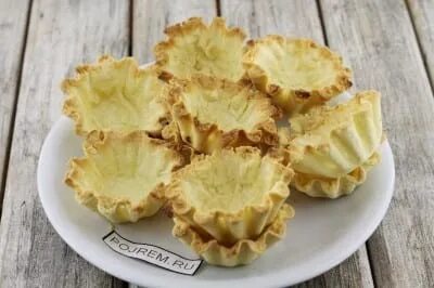 Корзиночки с сгущенкой