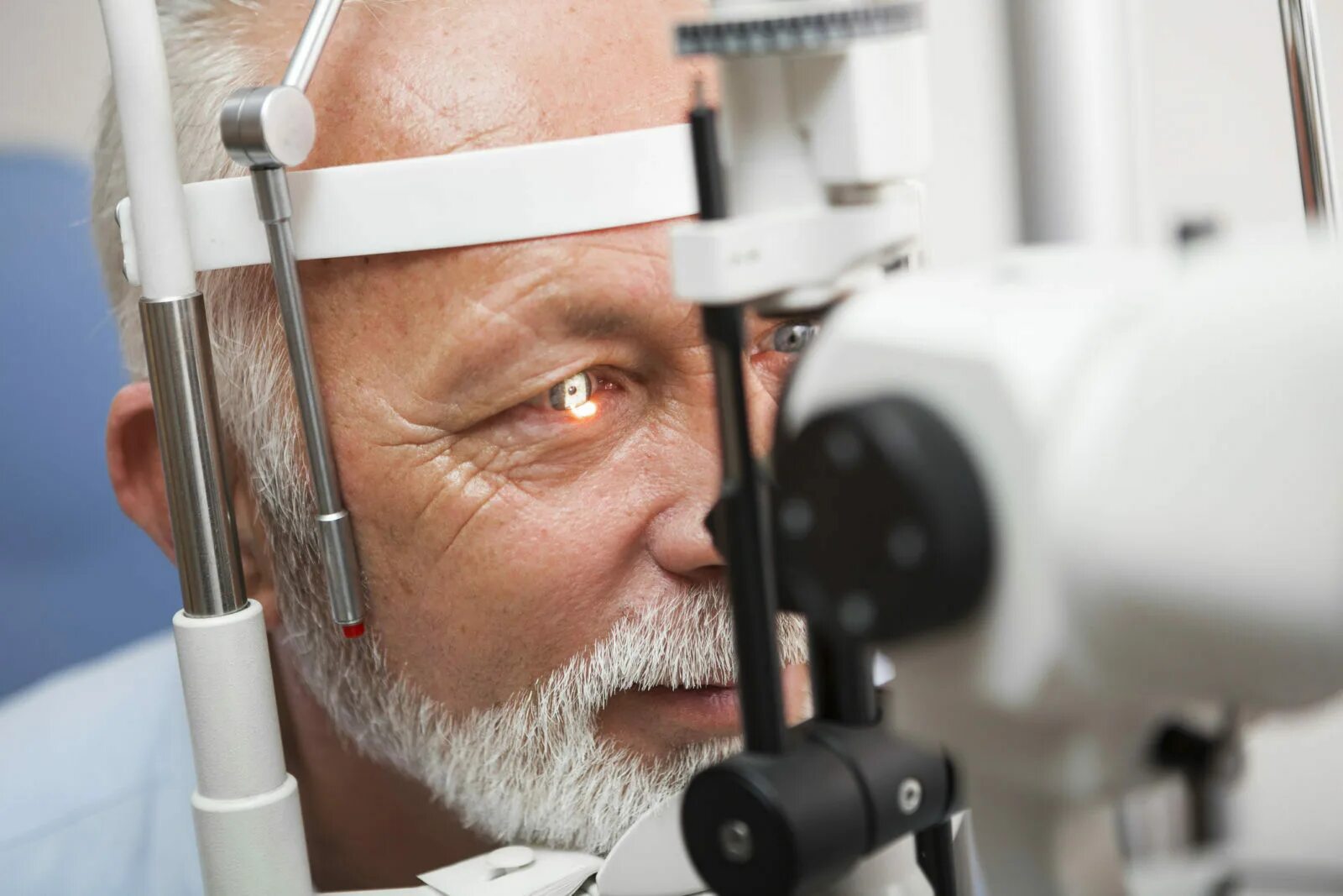 Эффективное лечение катаракты. Исследование глаза. Пожилой человек у офтальмолога. Катаракты офтальмология.