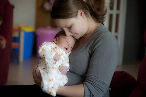 Женщина с свой ребенок