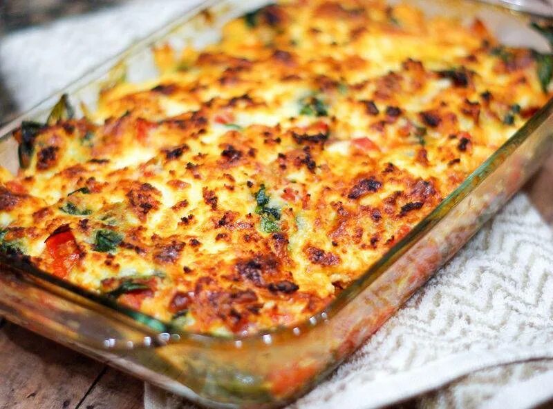 Рецепт картофель с баклажанами в духовке