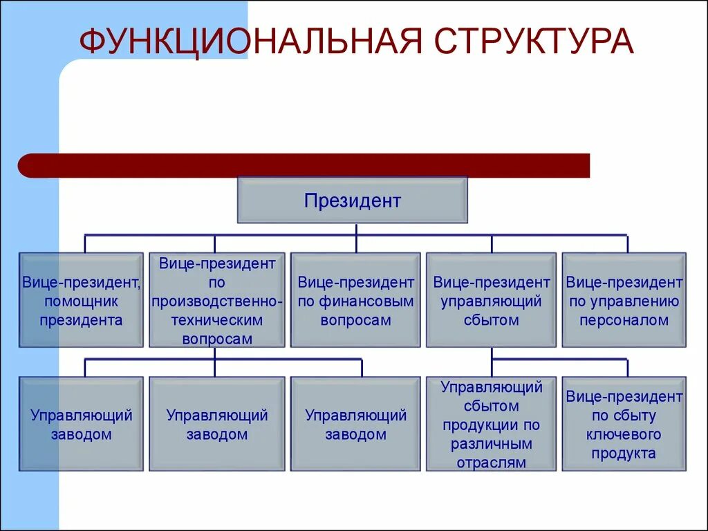 1. Функциональная структура. Структура вице президента. Структуры президентского управления. Иерархия президента рф