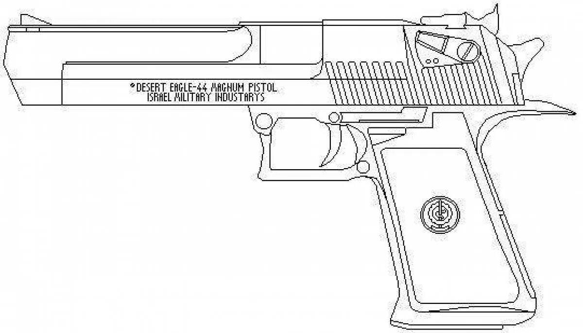 Дигл раскраска. Дезерт игл 357 Магнум чертеж. Чертёж пистолета Desert Eagle. Чертеж пистолета Desert Eagle 50 cal.