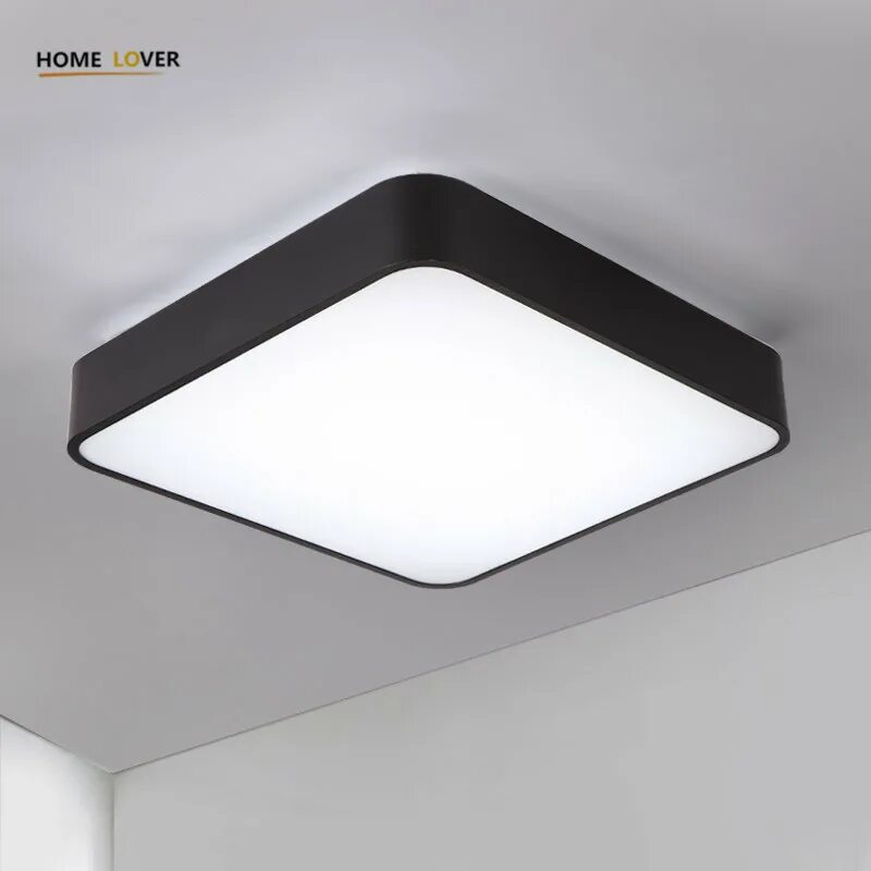 Потолочный светильник Modern Ceiling Light. Светильник светодиодный квадратный. Люстра квадратная. Накладные квадратные светильники.