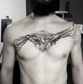 Татуировки мужские на грудь