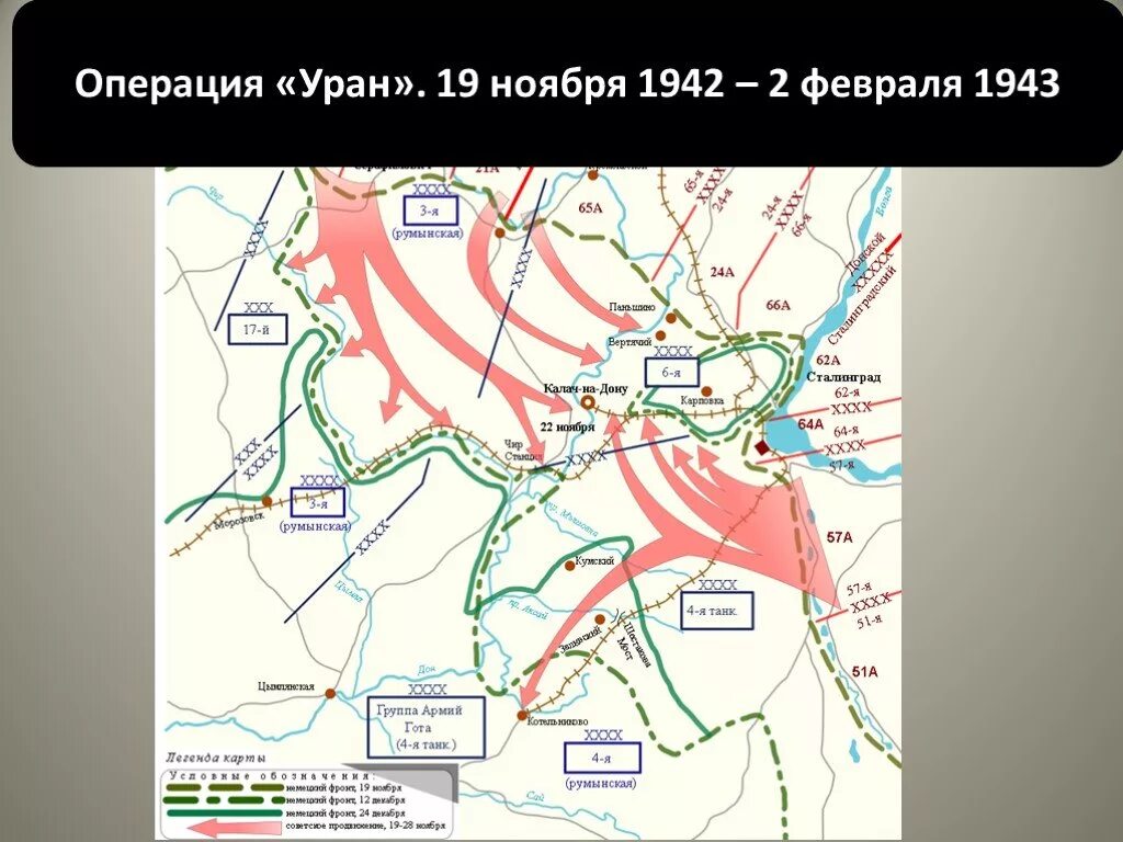 Операция Уран 19 ноября 1942. Карта Сталинградской битвы 1942-1943 операция Уран. Операция Уран Сталинградская битва. Операция Уран Сталинградская битва карта. Сталинградская битва кодовое название операции