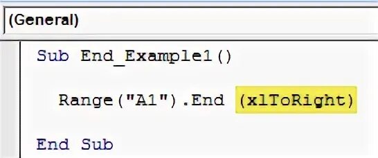 Vba end. Vba end