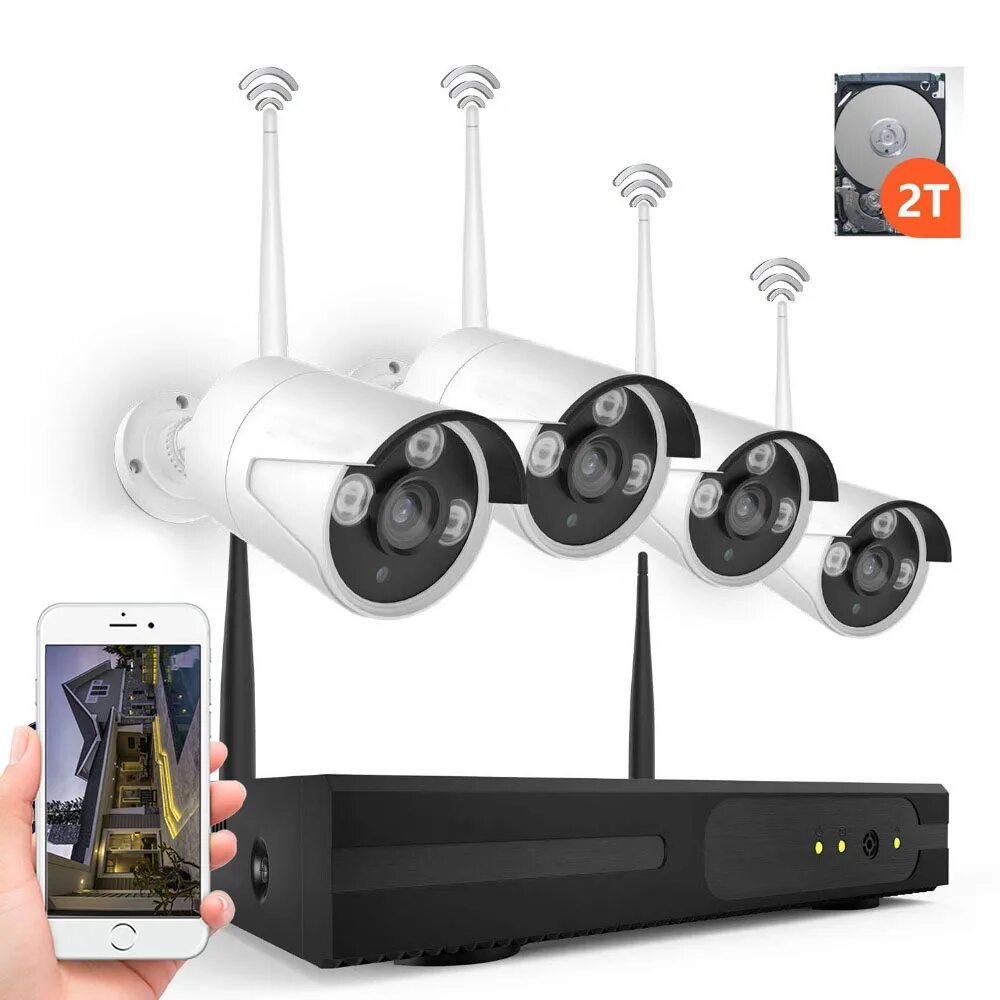 Clear ip. IP-камера видеонаблюдения, беспроводная, Wi-Fi, 720p, 960p, 1080p 4.7. Wi-Fi комплект видеонаблюдения carcam 4ch WIFI 1080. Wireless Camera NVR. NVR что это в видеокамере.