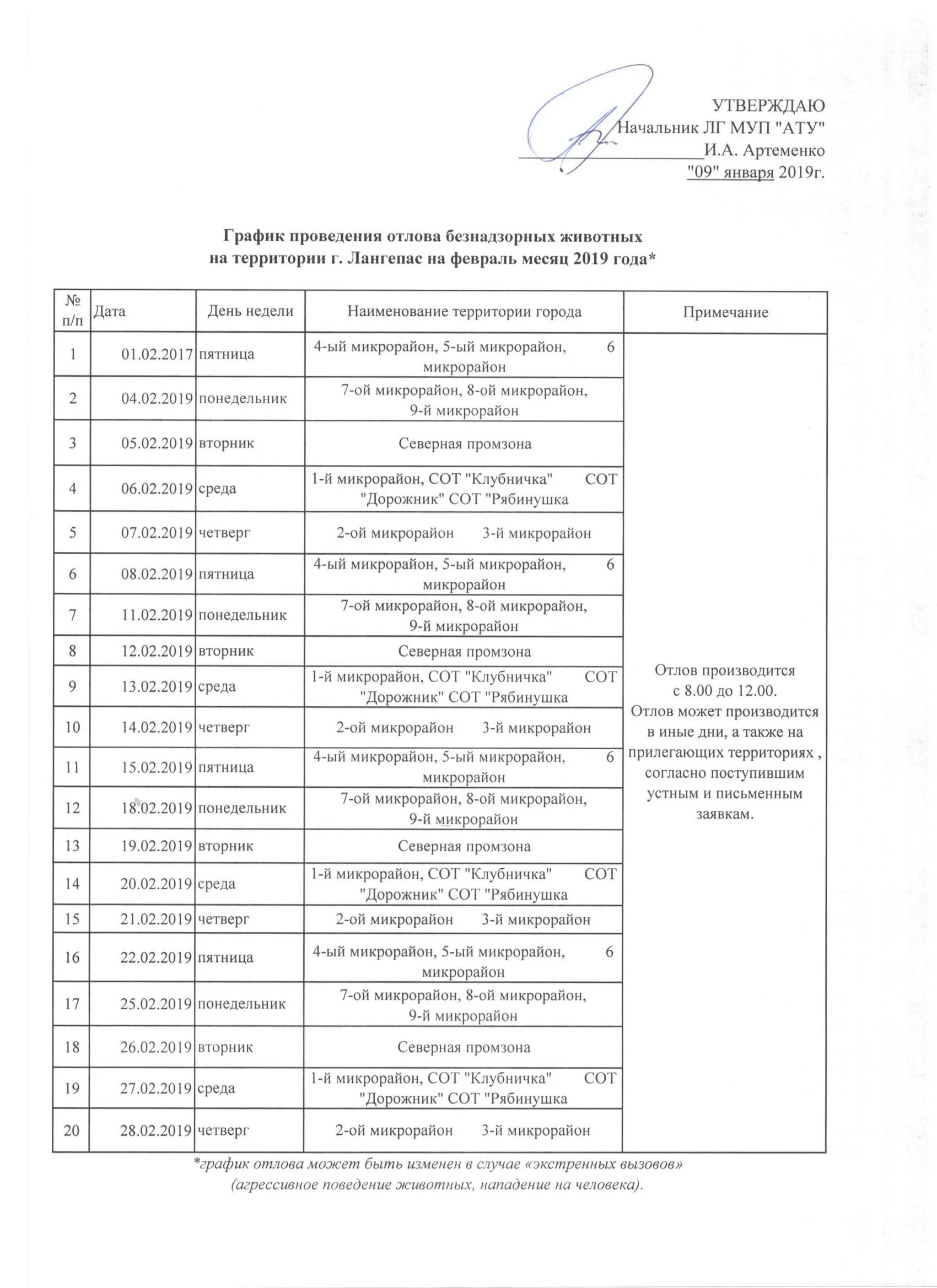 График отлова животных на гурского. График отлова безнадзорных животных. план-график проведения отлова. график проведения планового отлова безнадзорных животных. план мероприятий по отлову животных без владельцев.