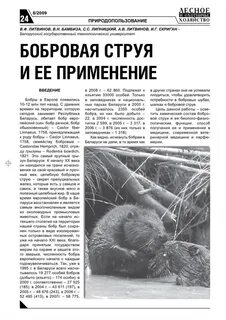 Курс бобровой струи