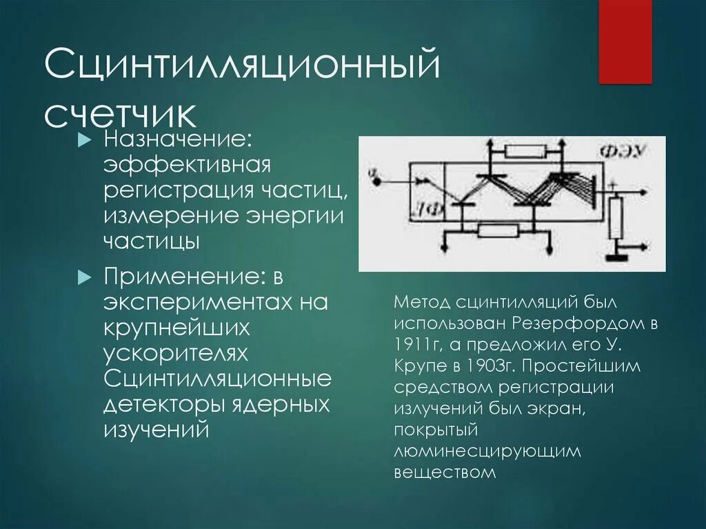 Метод регистрации частиц метод сцинтилляций. Метод сцинтилляций устройство установки таблица. Сцинтилляционный счетчик. Сцинтилляционный счетчик метод. Назначение детектора