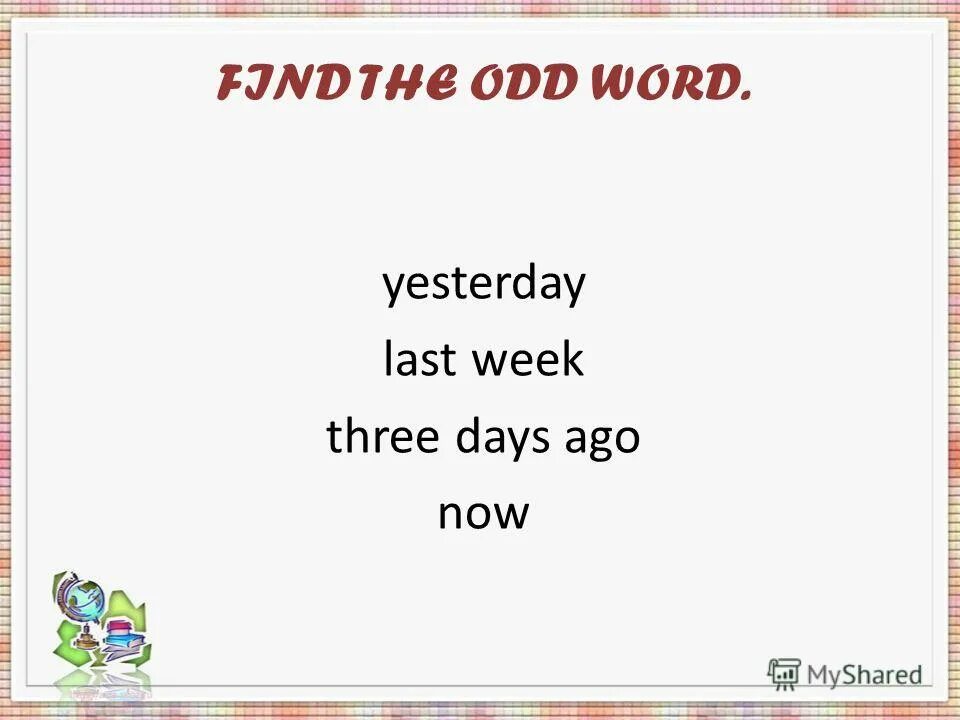 Odd word