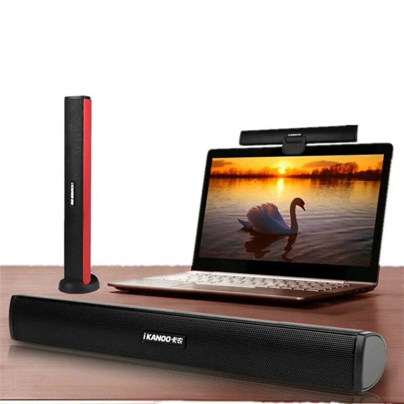 Саундбар для монитора компьютера. Портативная стерео usb колонка ikanoo. колонка usb саундбар. mini soundbar. колонка mini-soundbar 2013 для монитор.