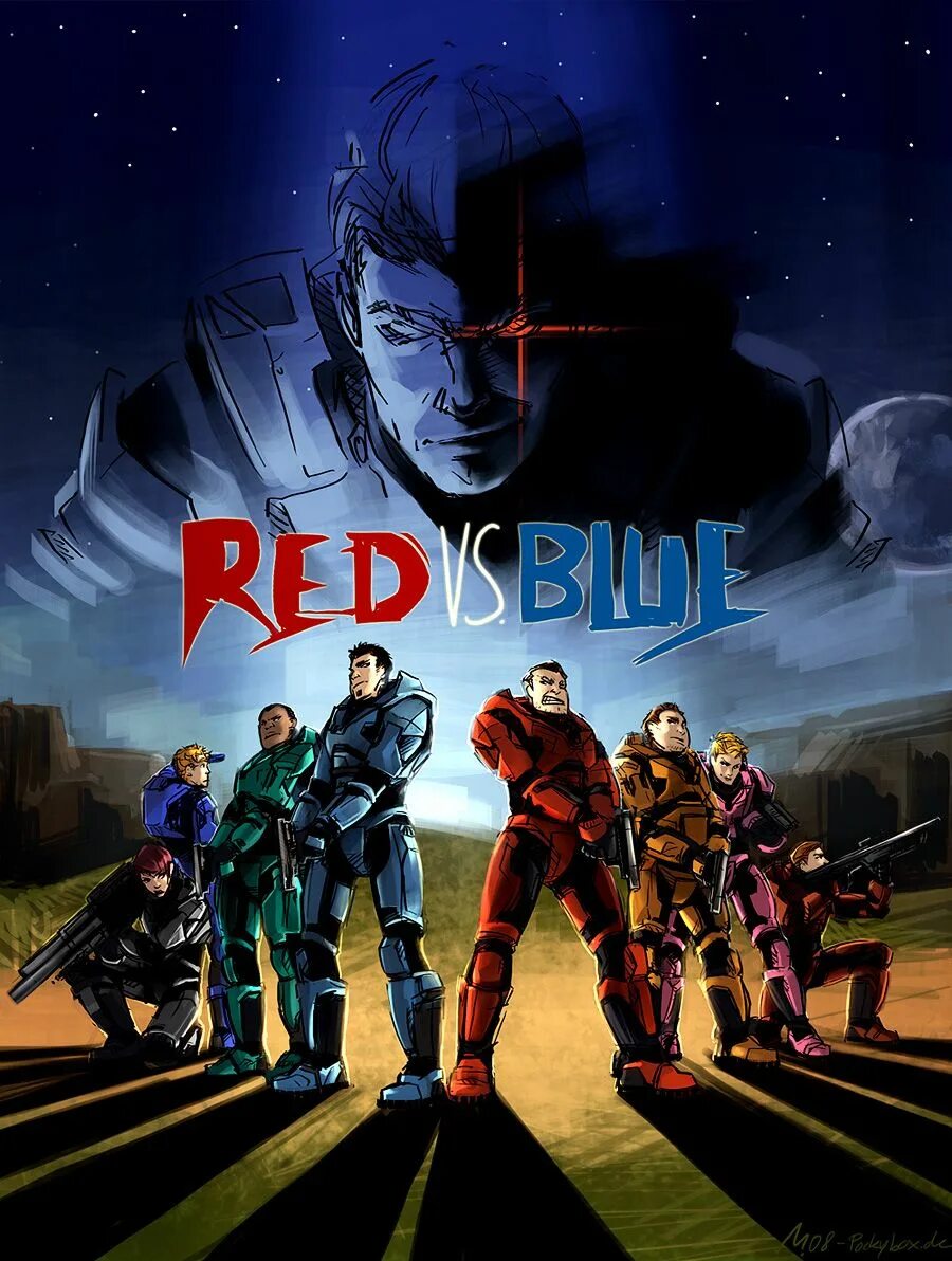 Red v. Red vs blue. red vs blue арт. красные против синих. red versus blue.