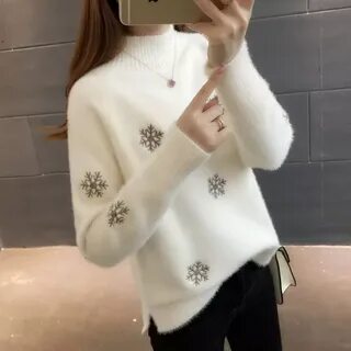 Зимние свитера женские вязаные