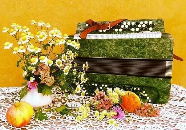 С днем учителя баян. С днем учителя аккордеон. С днем учителя баян. Осенний аккордеон. Красивые музыкальные картинки.