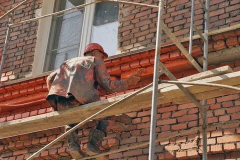 Ремонт фасада кирпичного дома