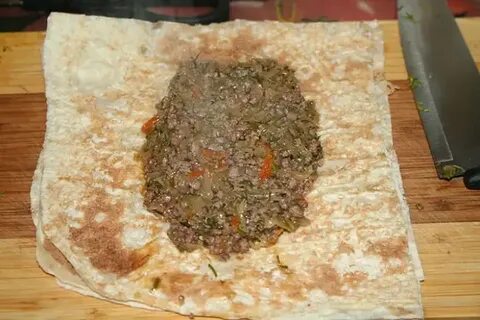 Круглый лаваш фарш