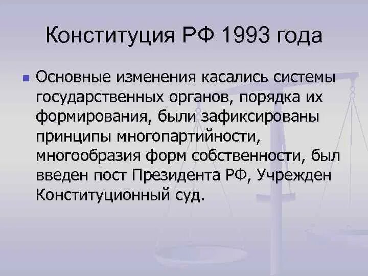 Конституция 1993 года закрепляла. Изменения в Конституции 1993 года. Основные изменения Конституции 1993. Изменение в Конституции РФ 1993. Конституция РФ 1993.