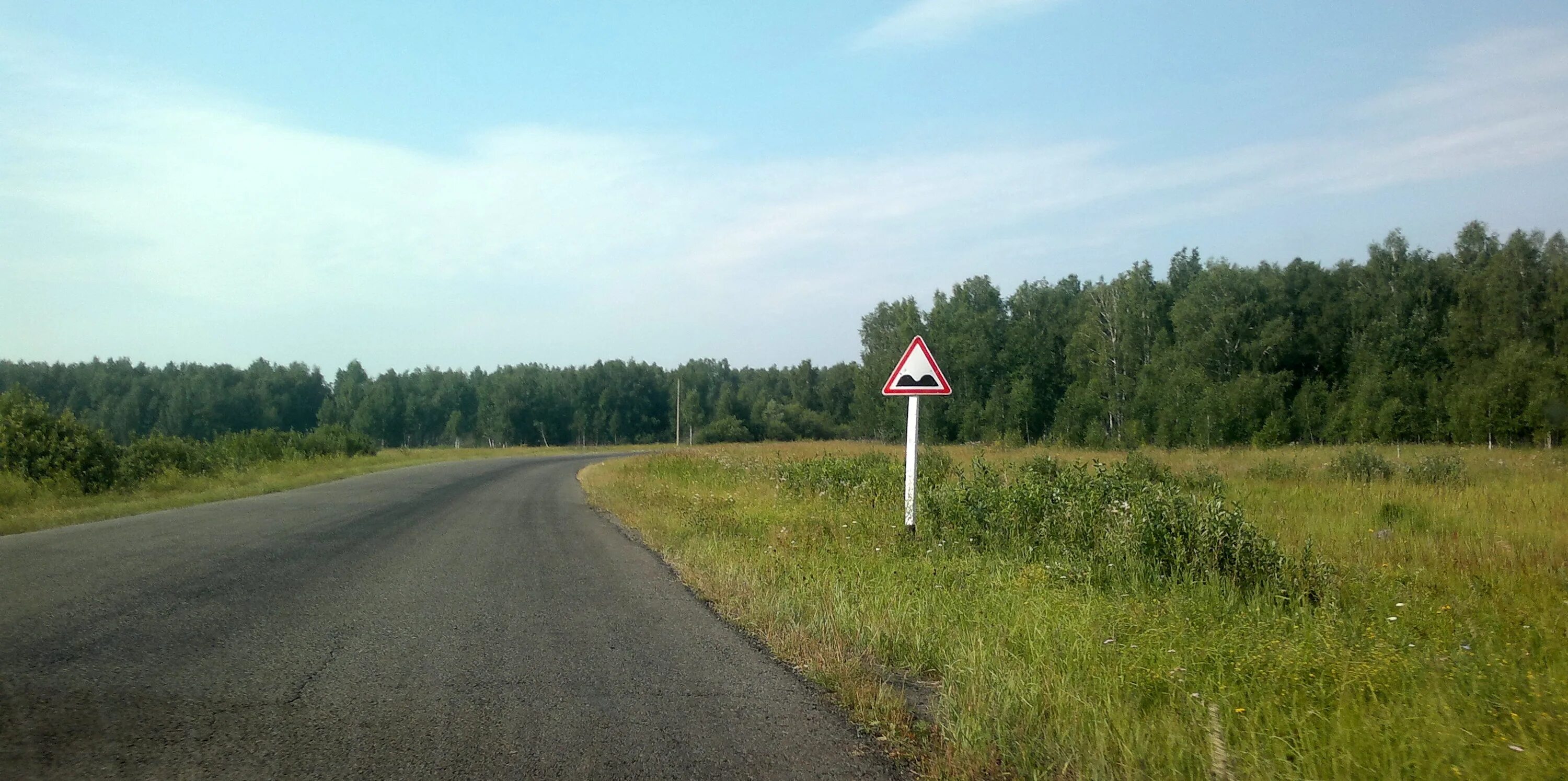 Неровная дорога фото Санкт-Петербург -ОМСК-Санкт-Петербург KIA Rio (2G), 1,4 л, 2011 года путешеств