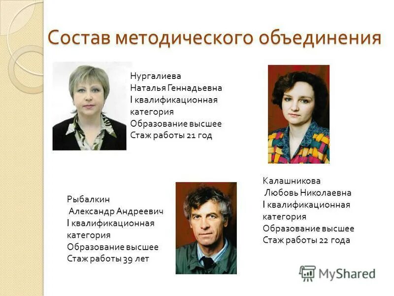 Отчет методического объединения. Отчет методического объединения