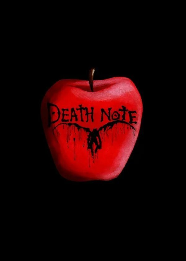Destroy note. Death note яблоко.