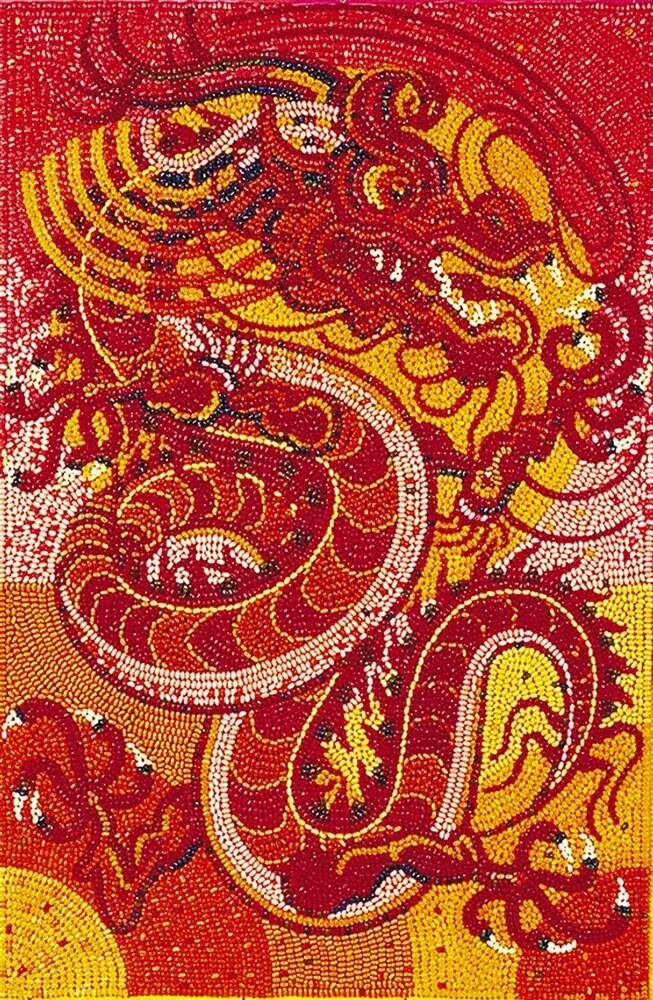 Китайский дракон мозайка. Первая мозаика дракона в Китае. Искусство Джелли. Wow Art мозаика.